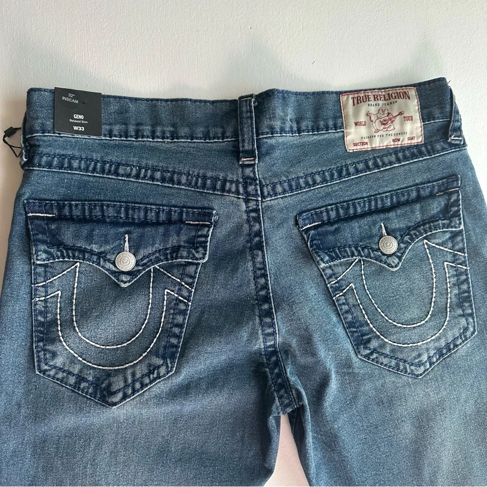 True Religion‎ Geno Relaxed Slim Flap Pockets Mens Size 33 NWT